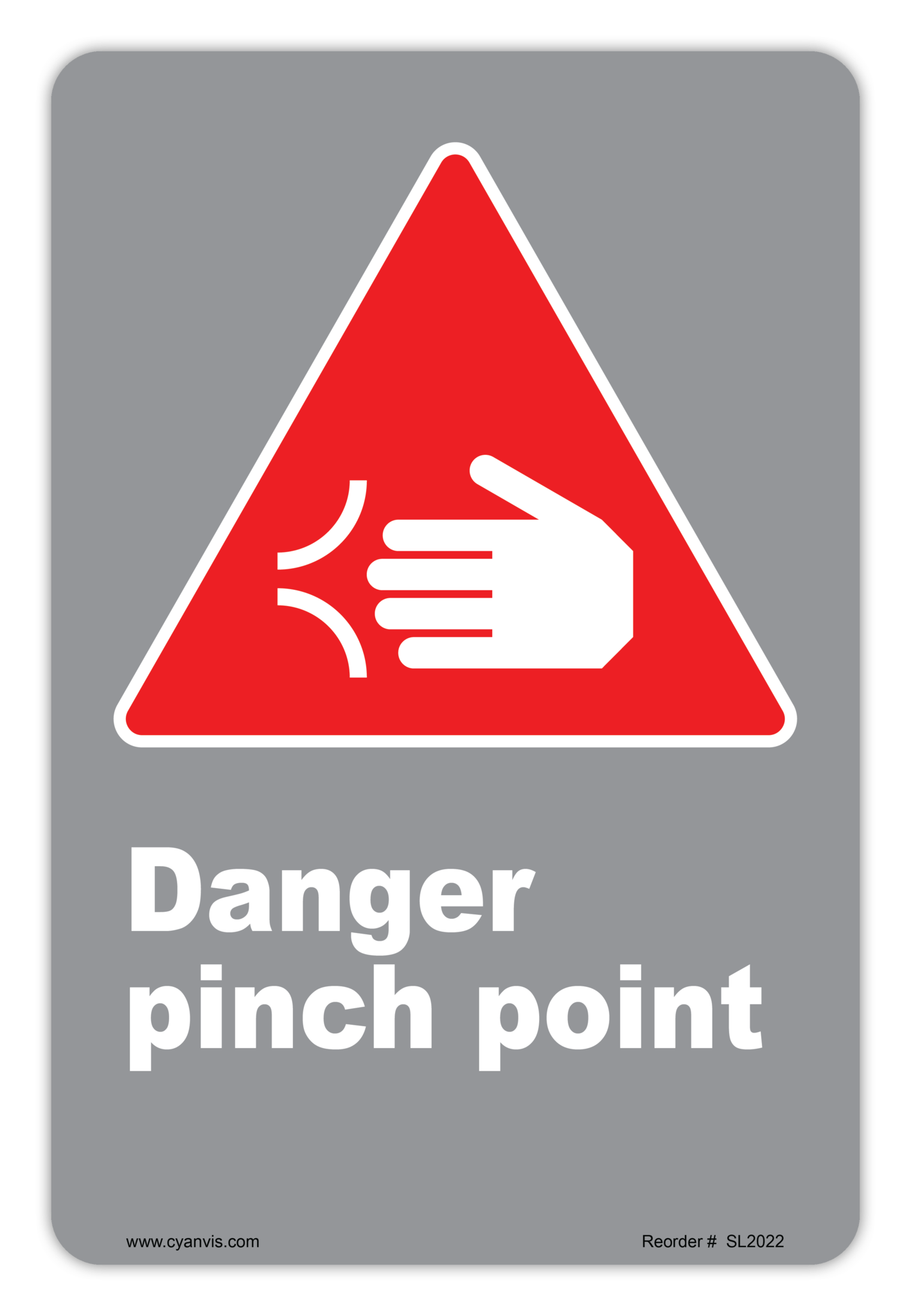 Safety Sign: CSA - Danger - DANGER PINCH POINT - CYANvisuals