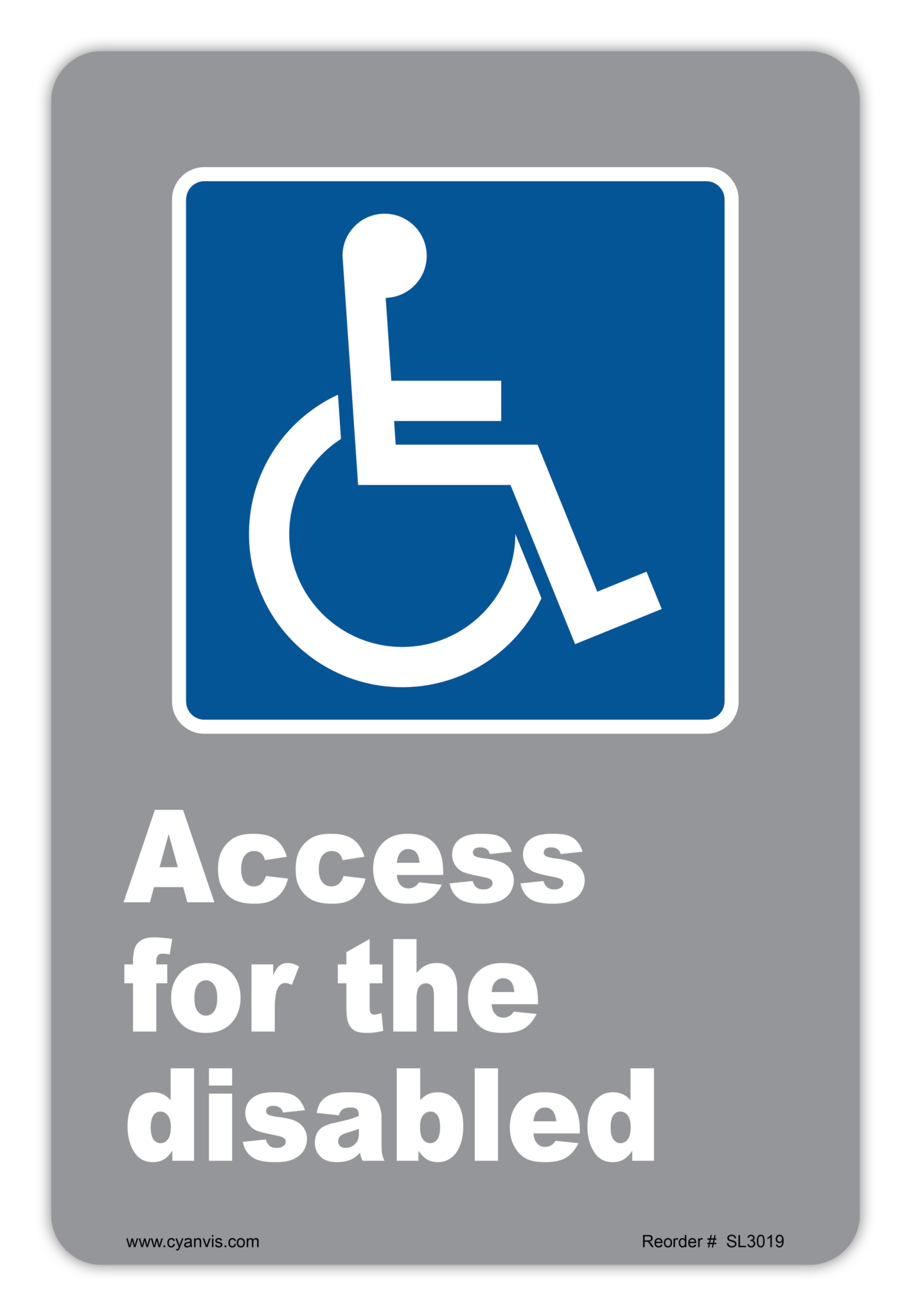 Safety Sign: CSA - Information - ACCESS FOR THE DISABLED - CYANvisuals