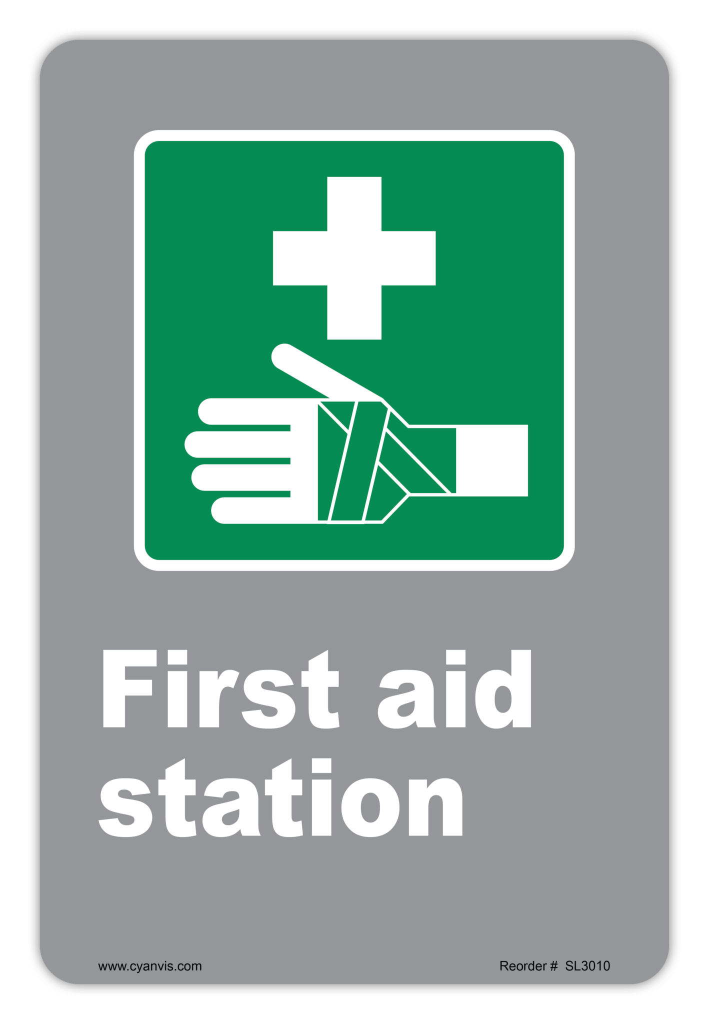 Safety Sign: CSA - Information - FIRST AID STATION - CYANvisuals