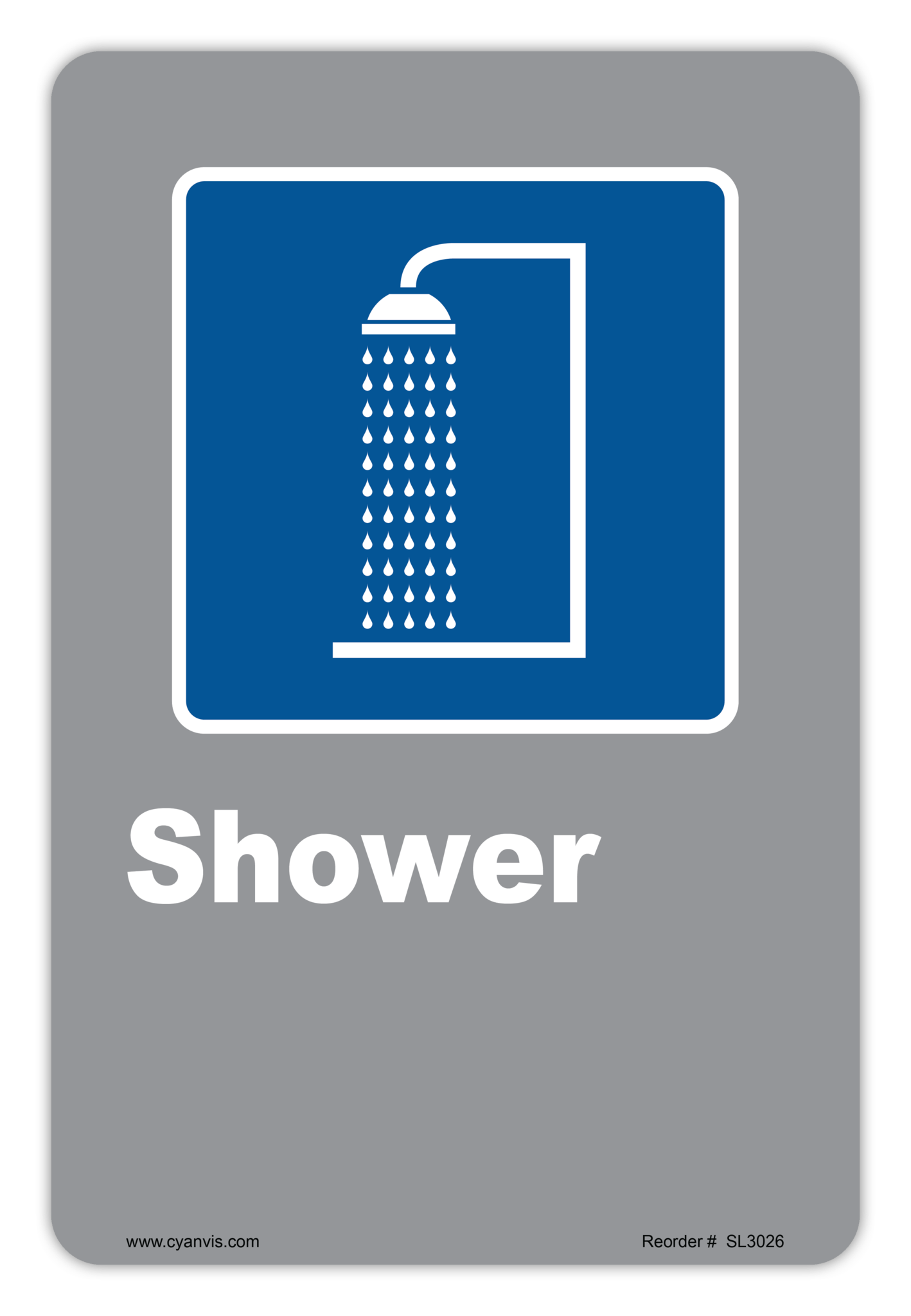 Safety Sign: CSA - Information - SHOWER - CYANvisuals
