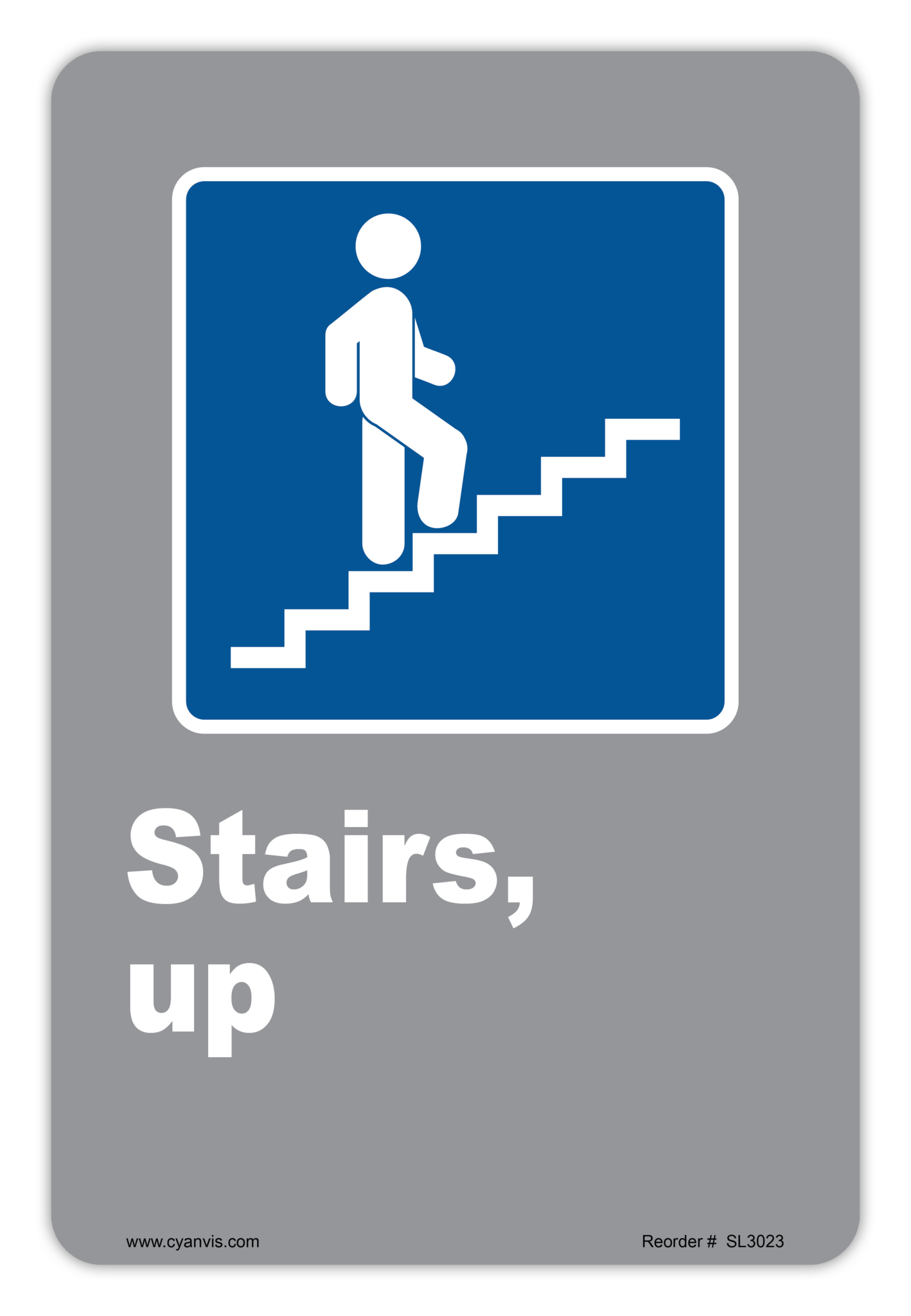 Safety Sign: CSA - Information - STAIRS, UP - CYANvisuals