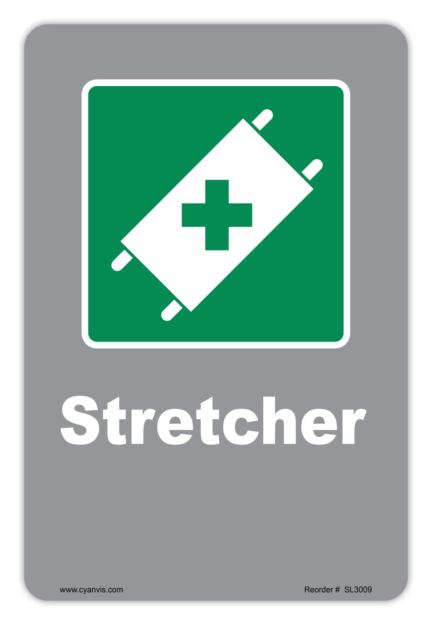 Safety Sign: CSA - Information - STRETCHER - CYANvisuals