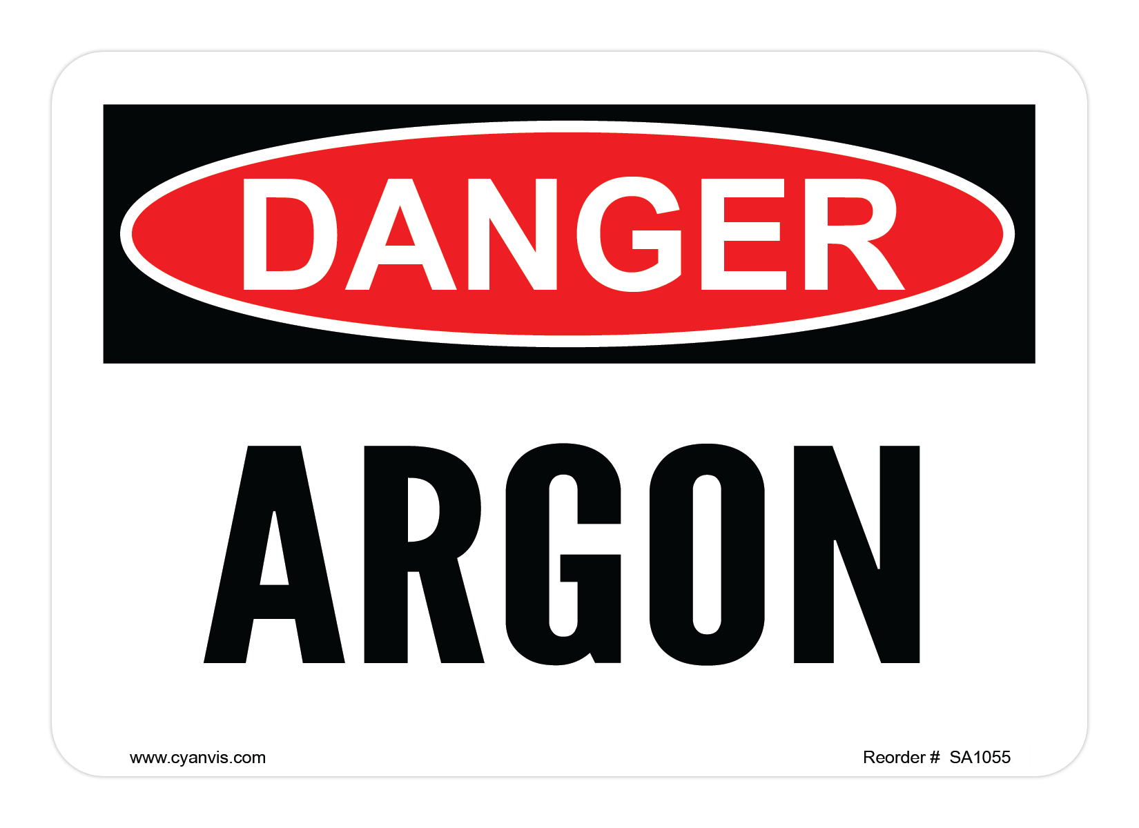 Safety Sign: Danger - ARGON - CYANvisuals