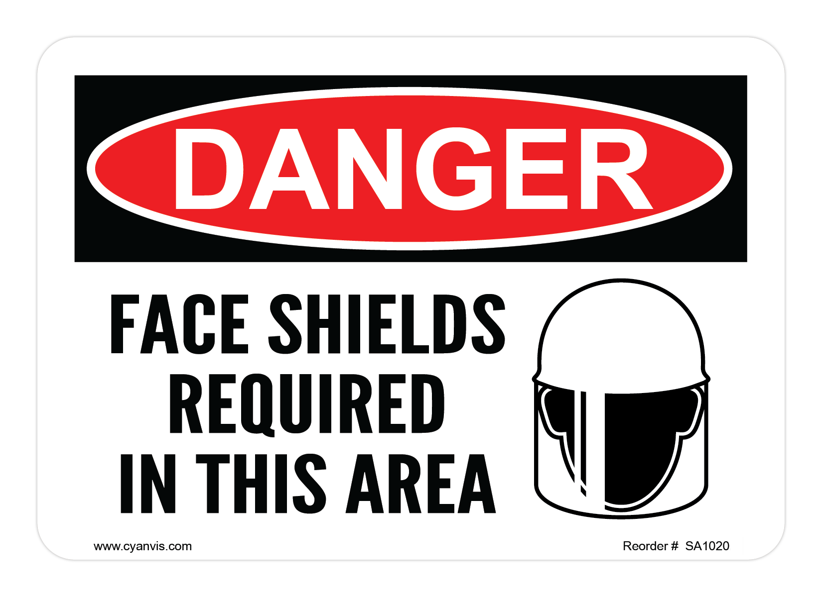 High quality Danger safety sign