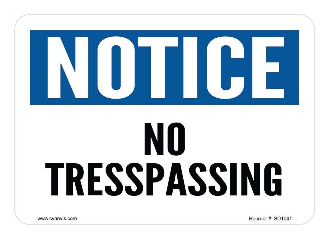 High quality Notice safety sign