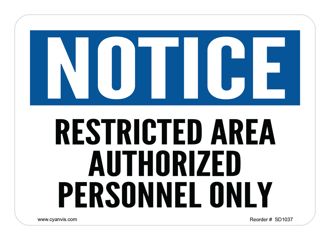 High quality Notice safety sign