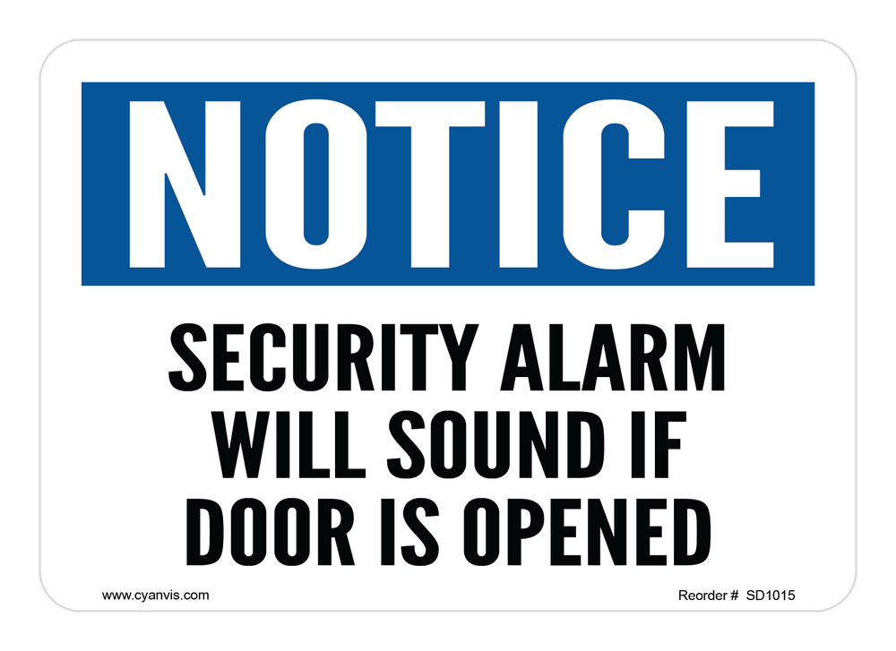 High quality Notice safety sign