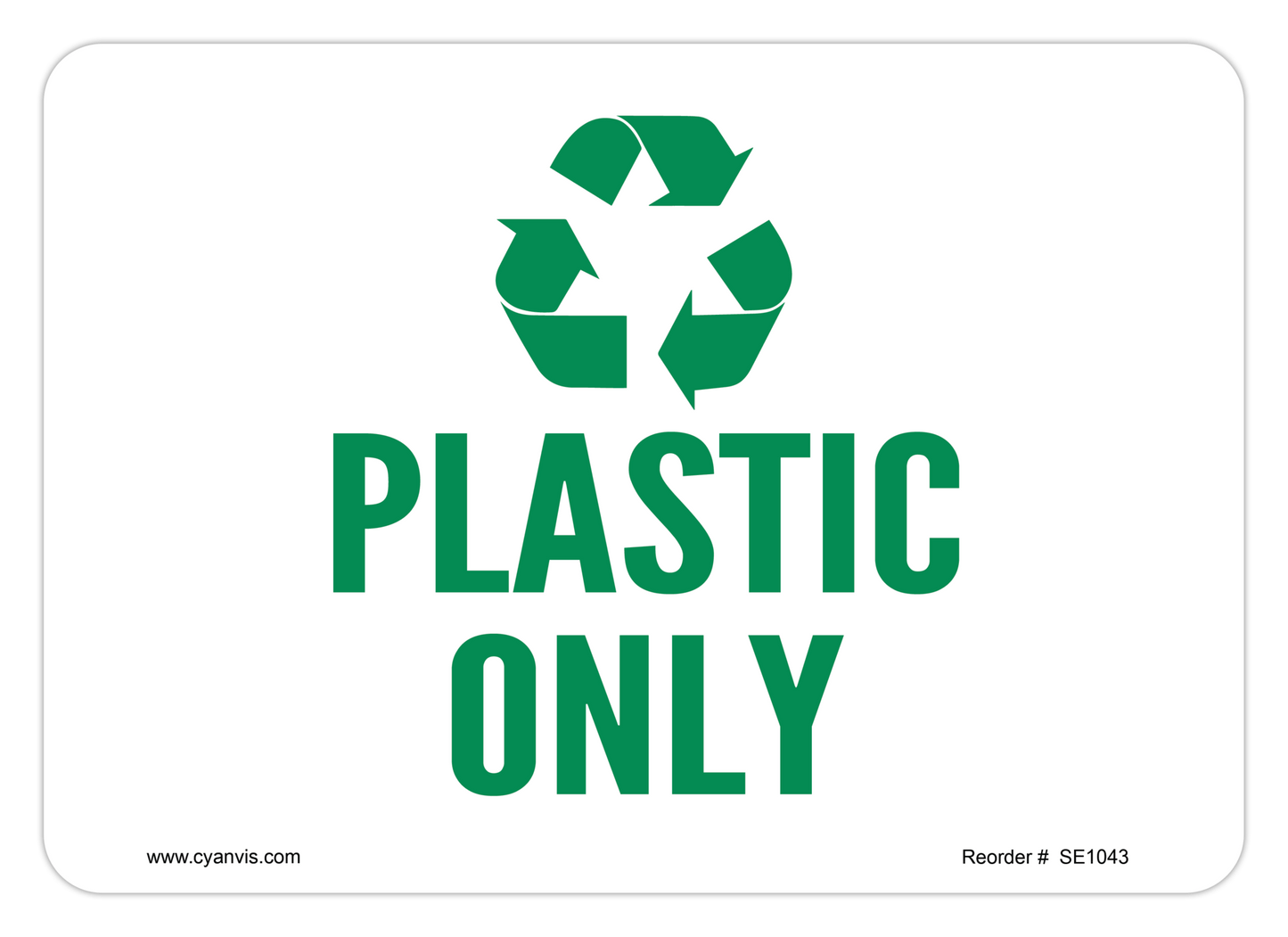 Safety Sign: Safety & Housekeeping - PLASTIC ONLY - CYANvisuals