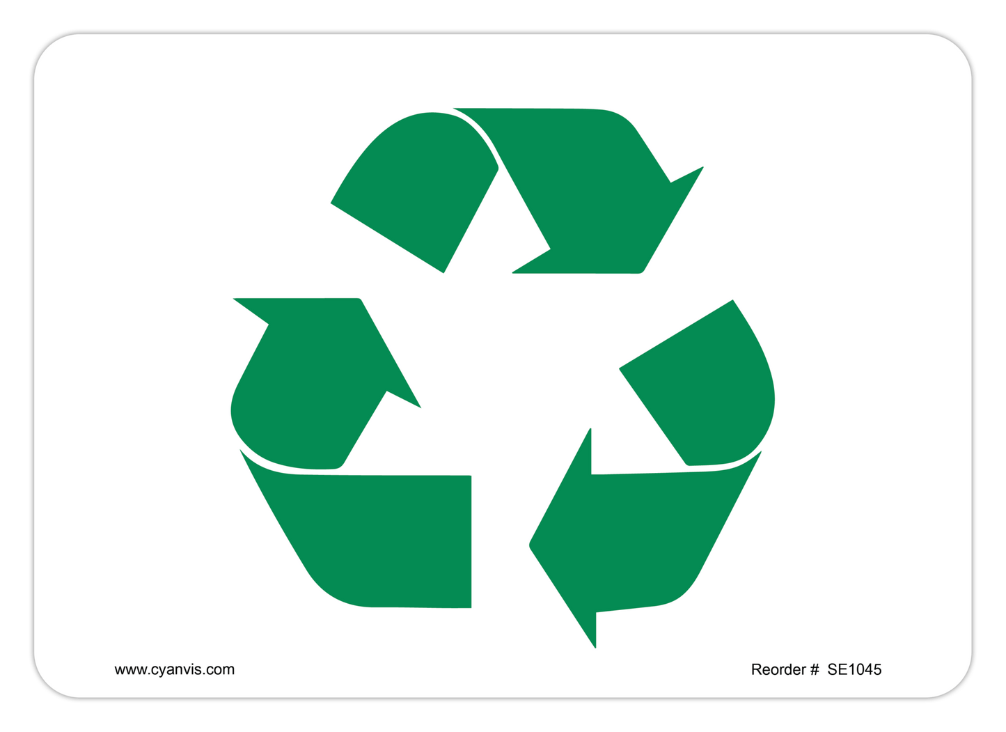 Safety Sign: Safety & Housekeeping - SYMBOL (recycle) - CYANvisuals