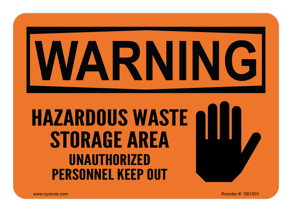 Garbage Safety Sign High quality Warning safety sign