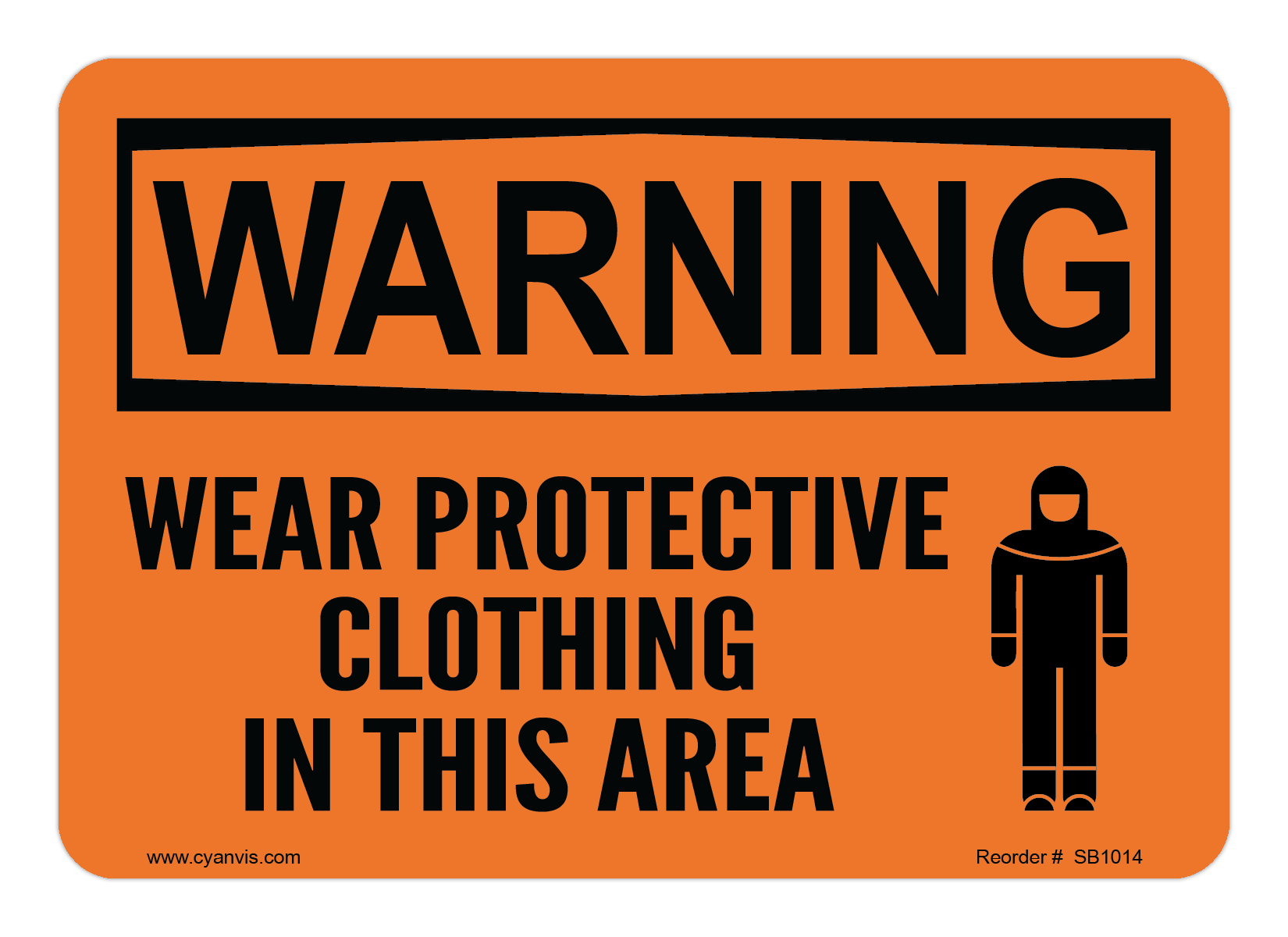 Colthing Sign High quality Warning safety sign – CYANvisuals.com