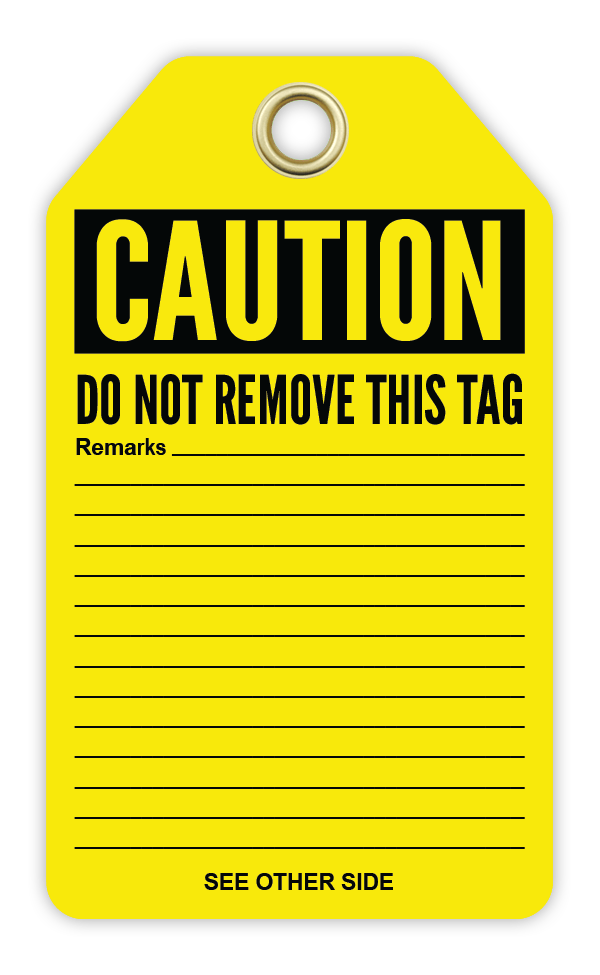 Safety Tag: Cautiom - DO NOT OPERATE ELECTRICIANS AT WORK - CYANvisuals