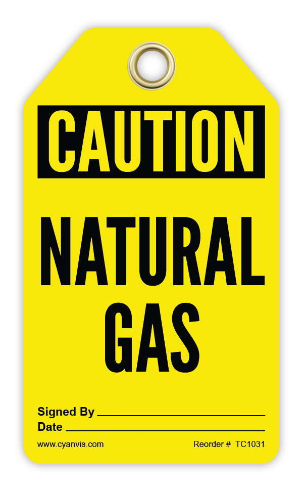 Safety Tag: Cautiom - NATURAL GAS - CYANvisuals