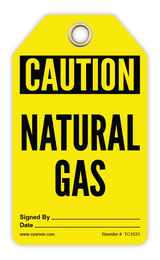 Safety Tag: Cautiom - NATURAL GAS - CYANvisuals