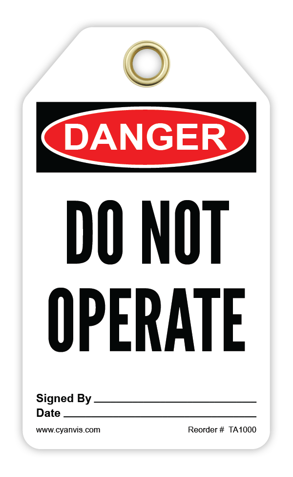 High quality Danger safety tag – CYANvisuals.com