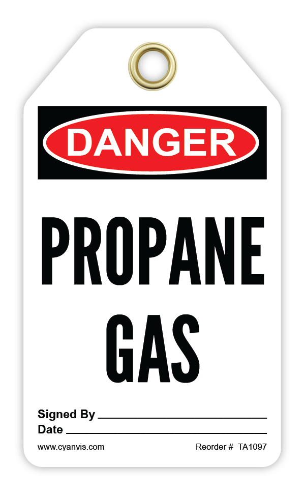 Propane Defective Tags High quality Danger safety tag