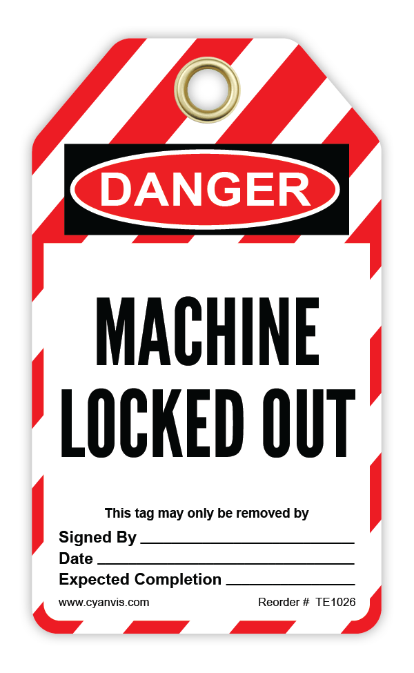 Lockout Machine Tags High quality Lockout safety tag – CYANvisuals.com