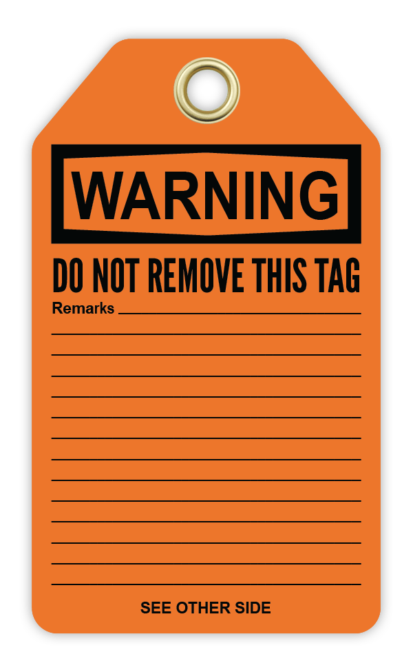 Safety Tag: Warning - DISCONNECT MACHINE BEFORE SERVICING - CYANvisuals