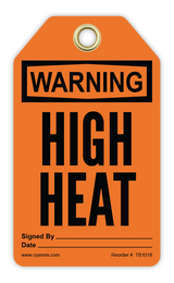 Safety Tag: Warning - HIGH HEAT - CYANvisuals