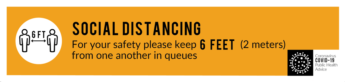 Social Distancing - Floor Sign - CYANvisuals