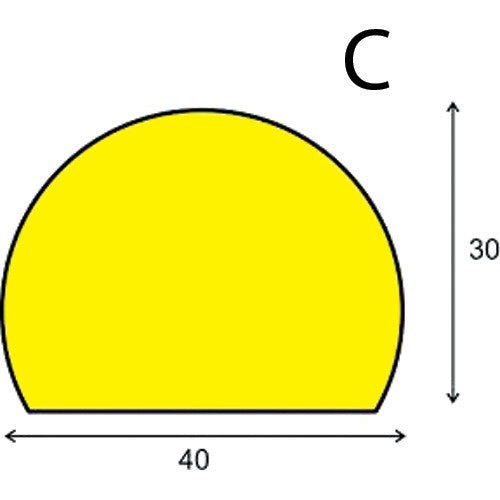 Soft Edge Flexible Warning & Protection Systems (1 Metre) - CYANvisuals
