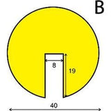 Soft Edge Flexible Warning & Protection Systems (1 Metre) - CYANvisuals
