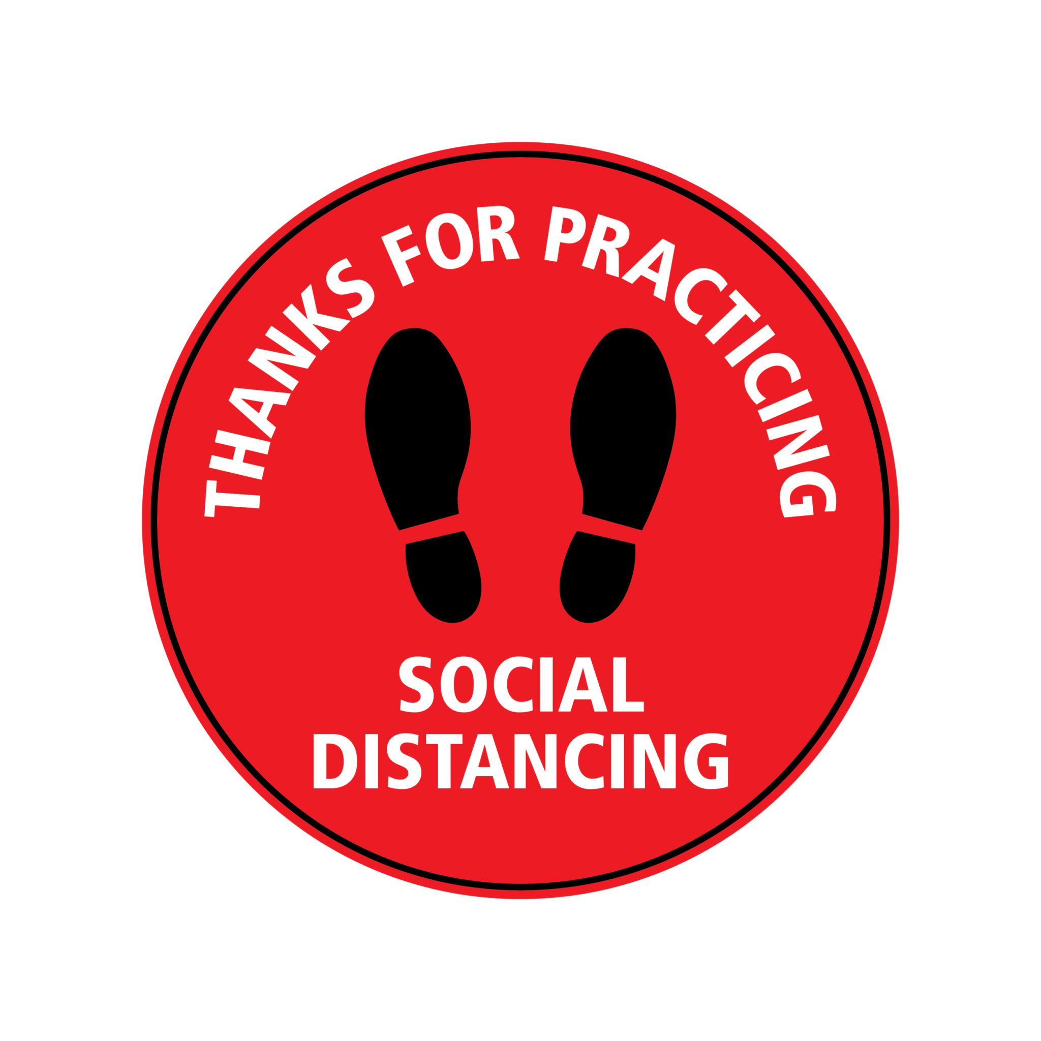 THANKS FOR PRACTICING SOCIAL DISTANCING - CYANvisuals