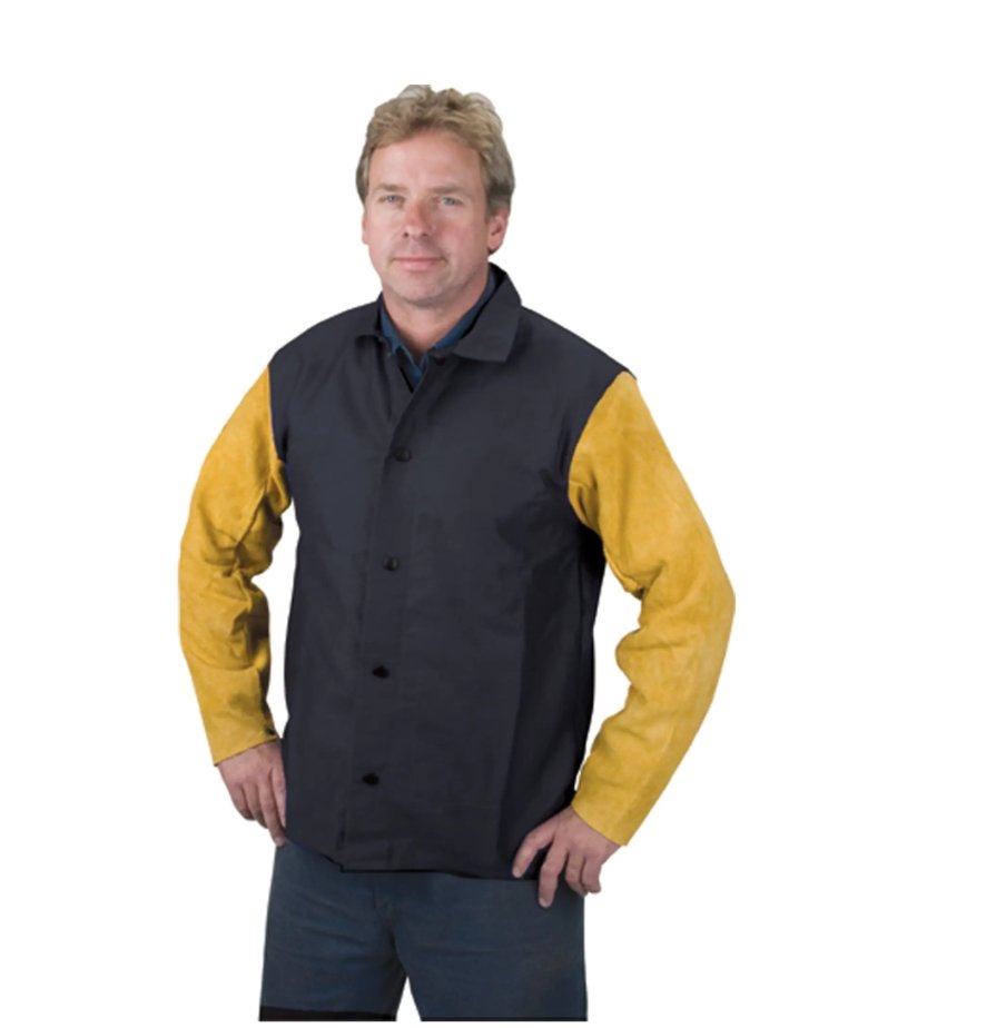 Welding Jacket, Proban, Large, Black - CYANvisuals